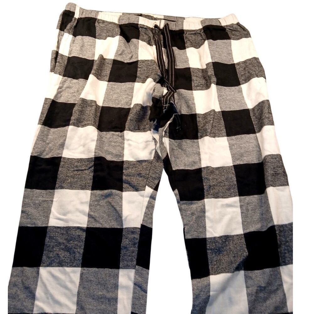 Old Navy Women's New Plaid Pajama Pants - Black & White Size: XXL